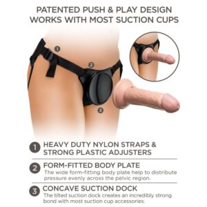 King Cock-Ham Ajustabil Elite cu Dildo 15,2 cm - imagine 7