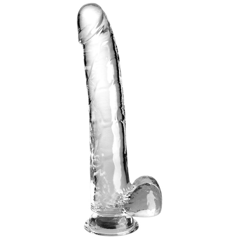 King Cock-Clear Dildo Transparent cu Testicule, 24.8 cm-TPE 1 img 156280 77ea3632aa36d1c888b8ab456d326b67 1