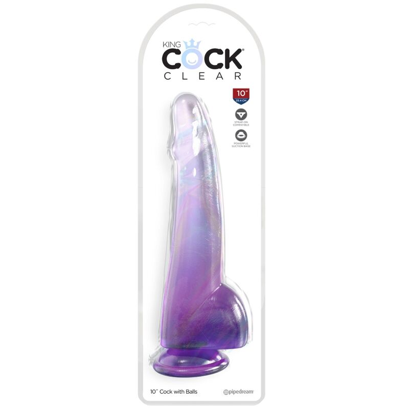King Cock-Dildo Transparent cu Testicule 19 cm Mov-TPE, Ventuza 2 img 156287 37e5458ef2c53ea21c852296eb579284 1