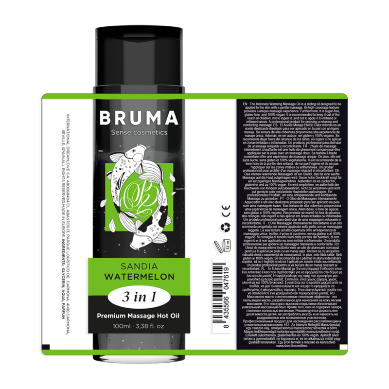 Bruma-Premium Ulei de Masaj cu Efect Calorific Pepene Verde 3 in 3 img 156400 7482e53374fb0bb0d735aa5d63b96411 1