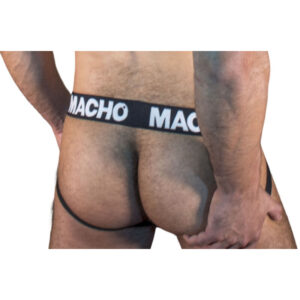 Macho Underwear-MX25NN Jock Negru, S/M/L/XL 5 Macho Underwear-MX25NN Jock Negru, S/M/L/XL - imagine 3