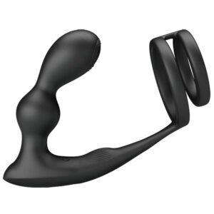 Anal Toys-Marshall Inel pentru Penis cu Dop Anal Vibrator si - imagine 2