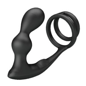 Anal Toys-Marshall Inel pentru Penis cu Dop Anal Vibrator si - imagine 4