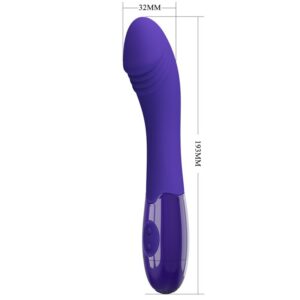 High Tech-Elemental Youth Violet Vibrator Dildo-Silicon, 12 Trepte 13 High Tech-Elemental Youth Violet Vibrator Dildo-Silicon, 12 Trepte - imagine 5