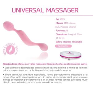 Femintimate-Masajer Universal din Silicon, Vibrator Roz-10 Trepte - imagine 4