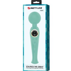 High Tech-Skyler Green Vibrator Tip Baghetă-Silicon, 10 Trepte 16 High Tech-Skyler Green Vibrator Tip Baghetă-Silicon, 10 Trepte - imagine 8