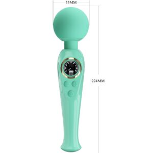 High Tech-Skyler Green Vibrator Tip Baghetă-Silicon, 10 Trepte 14 High Tech-Skyler Green Vibrator Tip Baghetă-Silicon, 10 Trepte - imagine 6