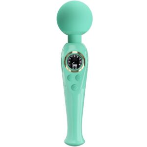 High Tech-Skyler Green Vibrator Tip Baghetă-Silicon, 10 Trepte 9 High Tech-Skyler Green Vibrator Tip Baghetă-Silicon, 10 Trepte - imagine 1