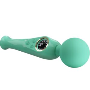 High Tech-Skyler Green Vibrator Tip Baghetă-Silicon, 10 Trepte 12 High Tech-Skyler Green Vibrator Tip Baghetă-Silicon, 10 Trepte - imagine 4