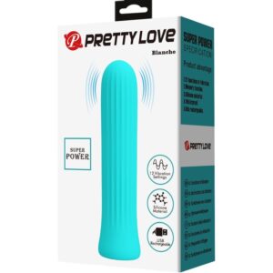Fun Toys-Blanche Blue Stimulator Vibrator-Silicon, 12 Trepte — PRETTY LOVE · Vibratoare (imaginea 5)