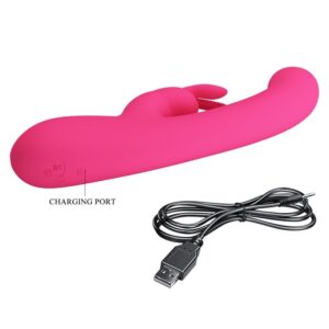 High Tech-Lamar Rabbit Vibrator și Stimulator G-spot-Roz 15 High Tech-Lamar Rabbit Vibrator și Stimulator G-spot-Roz - imagine 6