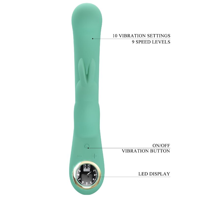 High Tech-Lamar Rabbit Vibrator Verde G-spot-Silicon, 10 Trepte 8 img 160010 c9997e507e146060e7e0a072b48e25ef 1