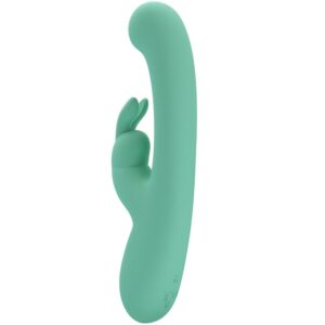 High Tech-Lamar Rabbit Vibrator Verde G-spot-Silicon, 10 Trepte 12 High Tech-Lamar Rabbit Vibrator Verde G-spot-Silicon, 10 Trepte - imagine 3