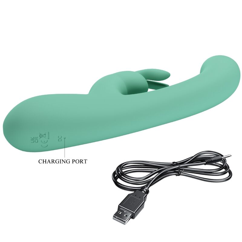High Tech-Lamar Rabbit Vibrator Verde G-spot-Silicon, 10 Trepte 5 img 160016 000f4c3ab66b8172b40ca6ae026ba012 1