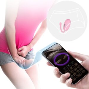 App Series-Doreen Roz Ou Vibrator Reîncărcabil-Silicon, 12 Trepte - imagine 8