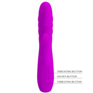 High Tech-Melanie Purple Rabbit Vibrator Reîncărcabil-Silicon 12 High Tech-Melanie Purple Rabbit Vibrator Reîncărcabil-Silicon - imagine 4