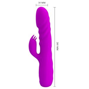 High Tech-Melanie Purple Rabbit Vibrator Reîncărcabil-Silicon 14 High Tech-Melanie Purple Rabbit Vibrator Reîncărcabil-Silicon - imagine 6