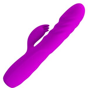 High Tech-Melanie Purple Rabbit Vibrator Reîncărcabil-Silicon 15 High Tech-Melanie Purple Rabbit Vibrator Reîncărcabil-Silicon - imagine 7