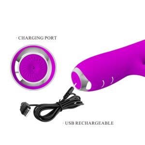 High Tech-Rachel Vibrator Reîncărcabil cu Cupă de Aspirație 14 High Tech-Rachel Vibrator Reîncărcabil cu Cupă de Aspirație - imagine 4