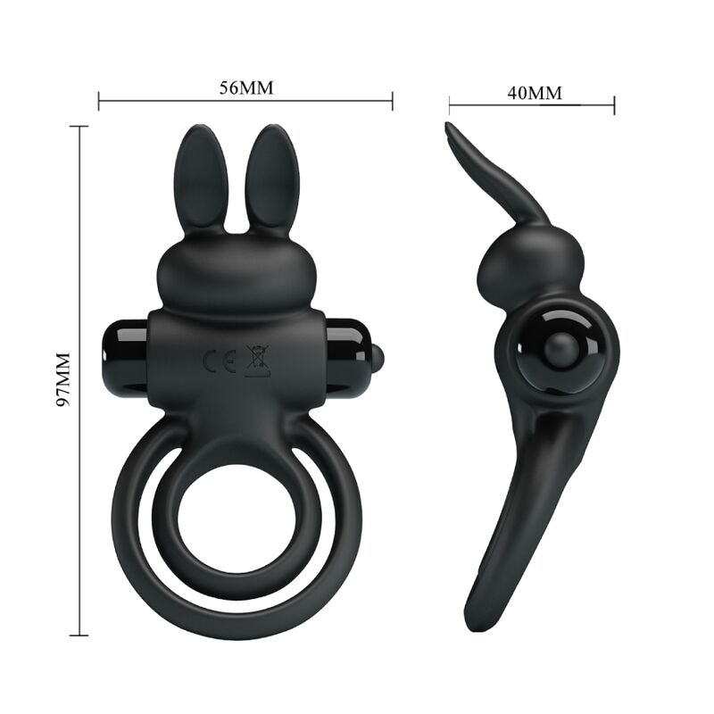 For Him-Vibrator Iii Rabbit Ring pentru Penis Negru-Silicon, 10 8 img 160642 0a1f28729b4fdff713f59e8123ba5394 1