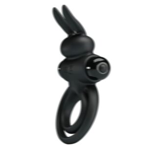 For Him-Vibrator Iii Rabbit Ring pentru Penis Negru-Silicon, 10 13 For Him-Vibrator Iii Rabbit Ring pentru Penis Negru-Silicon, 10 - imagine 4
