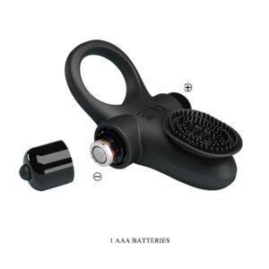 For Him-Vibrator Ring Ii pentru Penis Negru-Silicon, 10 Trepte - imagine 3