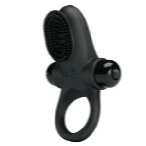 For Him-Vibrator Ring Ii pentru Penis Negru-Silicon, 10 Trepte - imagine 9
