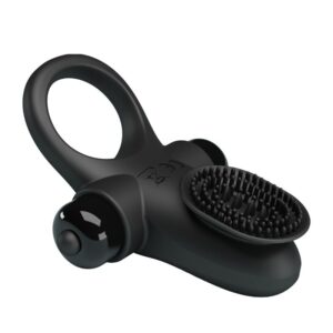 For Him-Vibrator Ring Ii pentru Penis Negru-Silicon, 10 Trepte - imagine 8