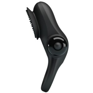 For Him-Vibrator Ring Ii pentru Penis Negru-Silicon, 10 Trepte - imagine 5