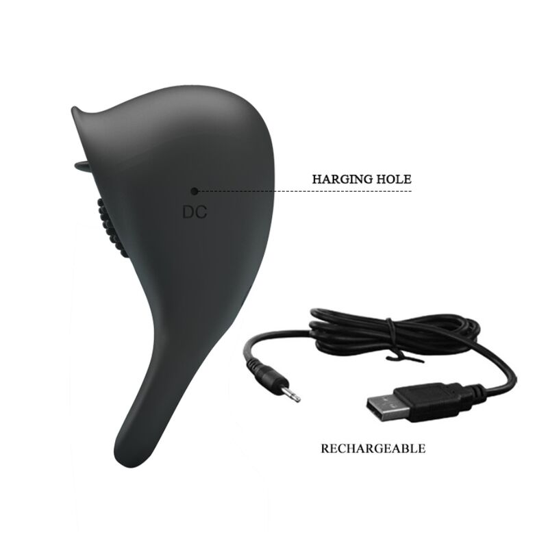 For Him-Inel Vibrator pentru Penis cu Limba Neagră-Silicon, 12 8 img 160670 73d6bcb1b50458839749bf61391d0f18 1