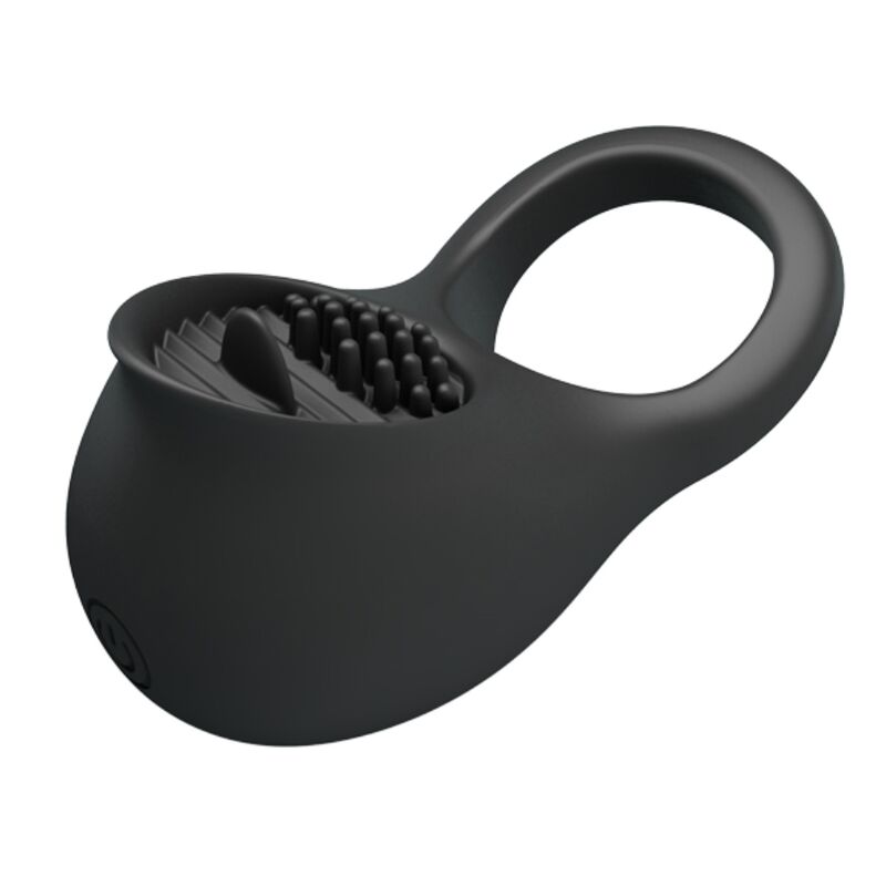 For Him-Inel Vibrator pentru Penis cu Limba Neagră-Silicon, 12 7 img 160671 07d658205419eb20f39773feadcb0693 1