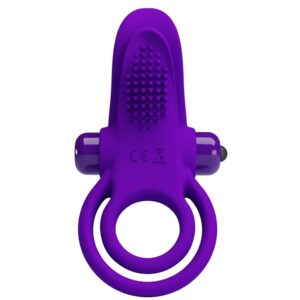For Him-Inel Vibrator pentru Penis Mov-Silicon, 10 Trepte — PRETTY LOVE · Inele & Mansoane Penis (imaginea 5)