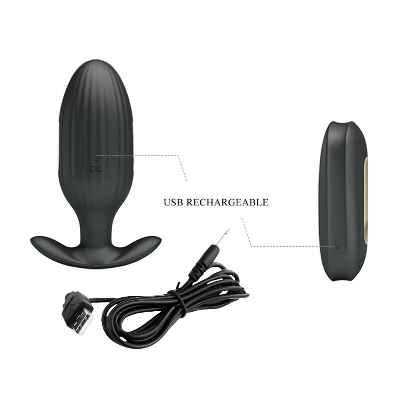 Remote Control-Kelly Plug Anal Vibrator Reîncărcabil — PRETTY LOVE · Jucarii Anale (imaginea 8)
