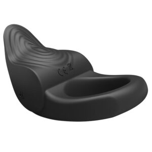 For Him-Susanna Inel Vibrator pentru Penis, Negru-Silicon, 10 - imagine 5