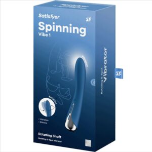 Satisfyer-Spinning Vibe 1 Red, Albastru/Bej/Roșu-12 Trepte - imagine 7