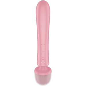 SATISFYER - Triple Lover Vibrator Iepuraș Masajer, Gri/Roz 11 SATISFYER - Triple Lover Vibrator Iepuraș Masajer, Gri/Roz - imagine 5