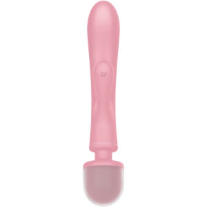 SATISFYER - Triple Lover Vibrator Iepuraș Masajer, Gri/Roz 9 SATISFYER - Triple Lover Vibrator Iepuraș Masajer, Gri/Roz - imagine 3