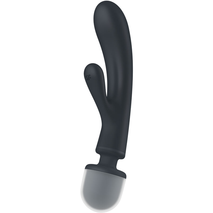 Satisfyer-Triple Lover Vibrator Iepuraș Masajer, Gri/Roz-Silicon 1 Satisfyer-Triple Lover Vibrator Iepuraș Masajer, Gri/Roz-Silicon · Vibratoare