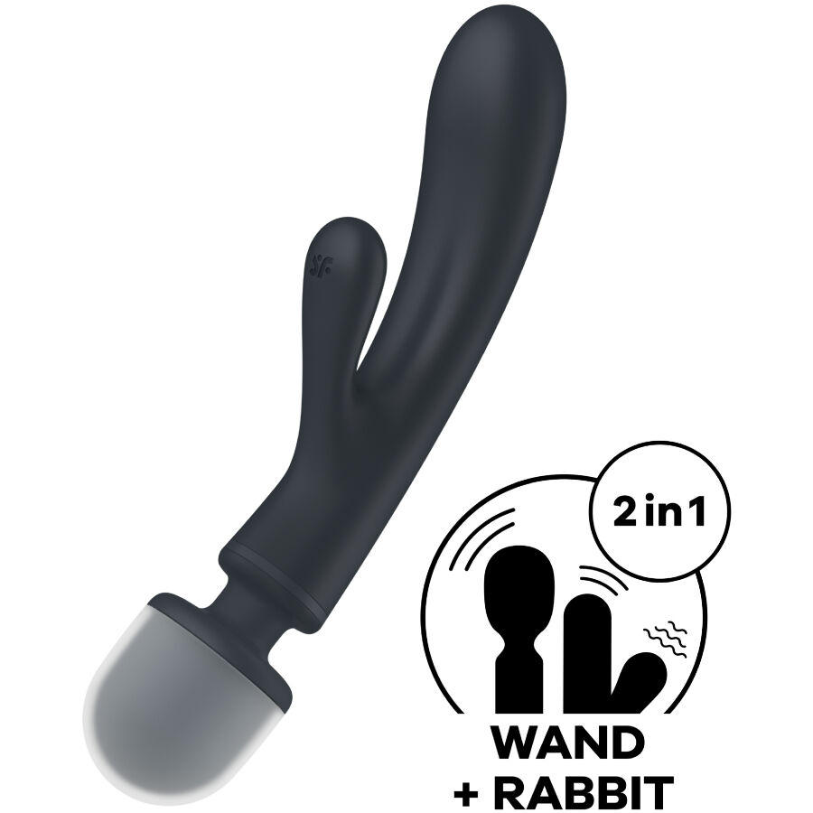 Satisfyer-Triple Lover Vibrator Iepuraș Masajer, Gri/Roz-Silicon 6 Satisfyer-Triple Lover Vibrator Iepuraș Masajer, Gri/Roz-Silicon · Vibratoare (imaginea 6)