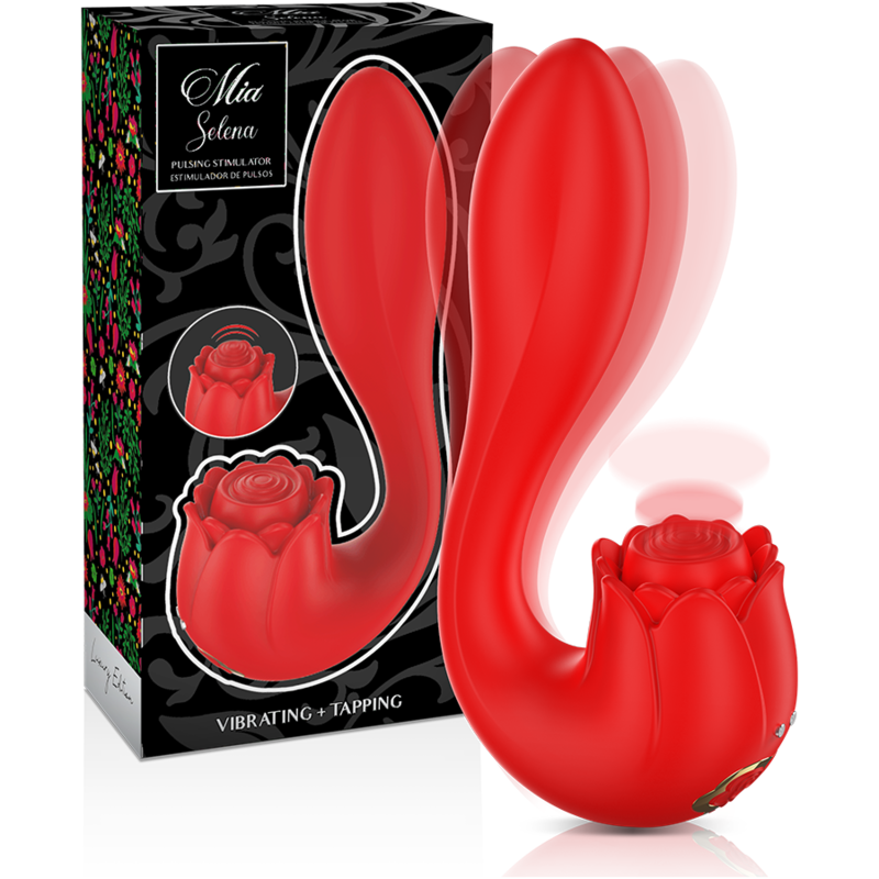 Mia-Selena Stimulator Vibrant cu Bătăi, Roșu-Silicon, 7 Trepte 1 img 161651 d28109861c43e30787e8dab8bc60f21d 1
