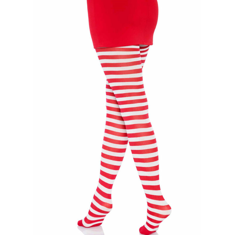 Leg Avenue Hosiery-Dres cu Dungi Albe/Roșii, One Size 2 img 161945 ff66dbbb168d652131c22ee7eabf1ff8 1