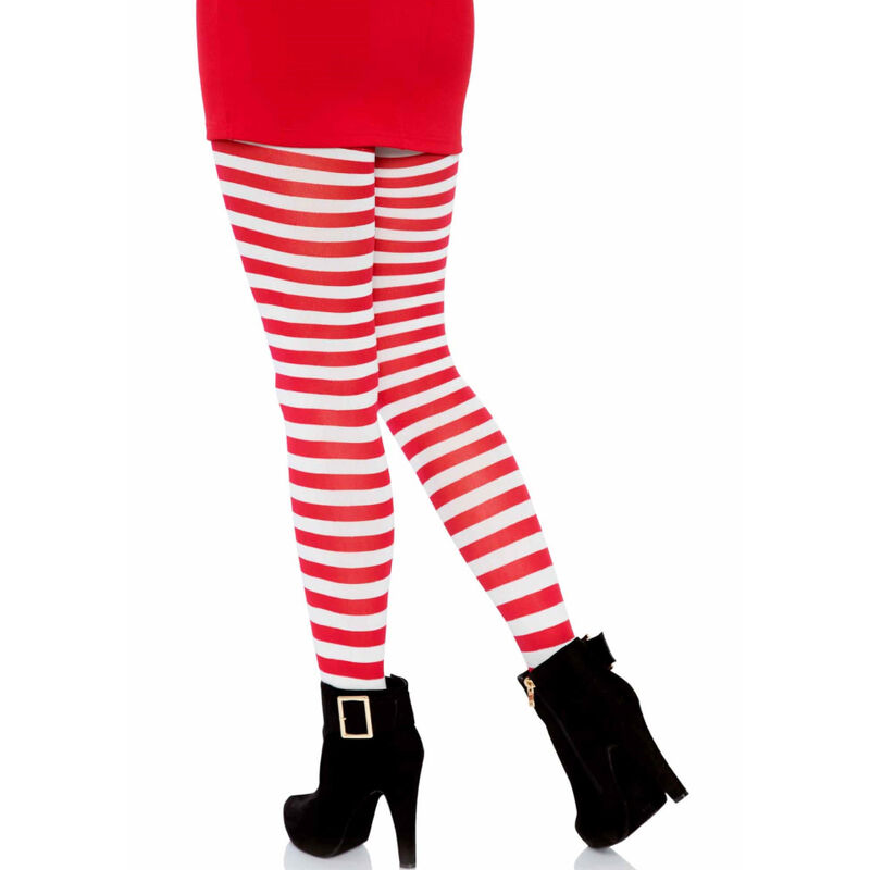 Leg Avenue Hosiery-Dres cu Dungi Albe/Roșii, One Size 5 img 161949 bb29c8a45397c279db13fecd4a3f7af0 1