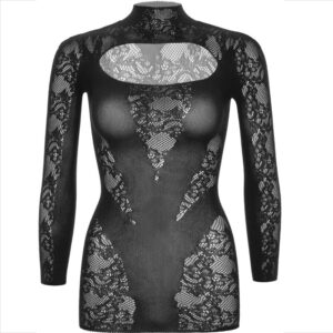 Leg Avenue Dresses-Leg Avenue Rochie Mini din Dantelă cu Mâneci - imagine 9