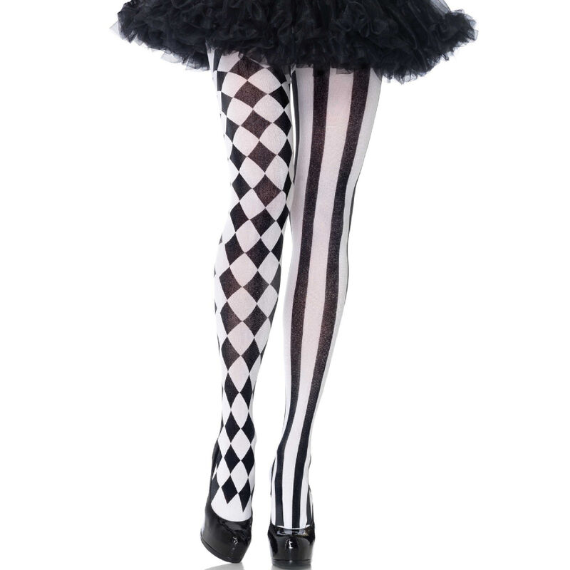 Leg Avenue Hosiery-Ciorapi Tip Harlequin Negru/Alb 1 img 162153 6050a08a8a18ab557a6242c5cd959158 1