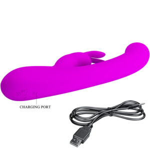 High Tech-Lamar Rabbit Vibrator pentru G-spot, Violet-Silicon 17 High Tech-Lamar Rabbit Vibrator pentru G-spot, Violet-Silicon - imagine 7