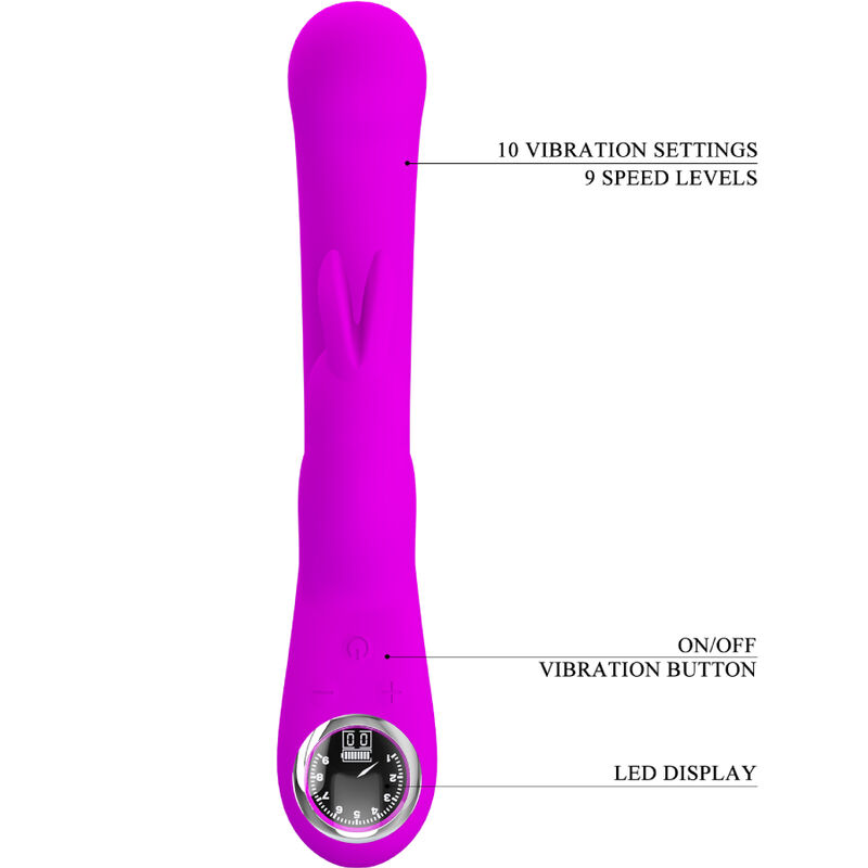 High Tech-Lamar Rabbit Vibrator pentru G-spot, Violet-Silicon 8 img 162257 f28566e73fe5779214c7351336d52607 1