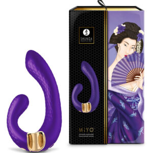 Shunga - Miyo Masajator Intim, Fucsia/Negru/Roz+ - imagine 3