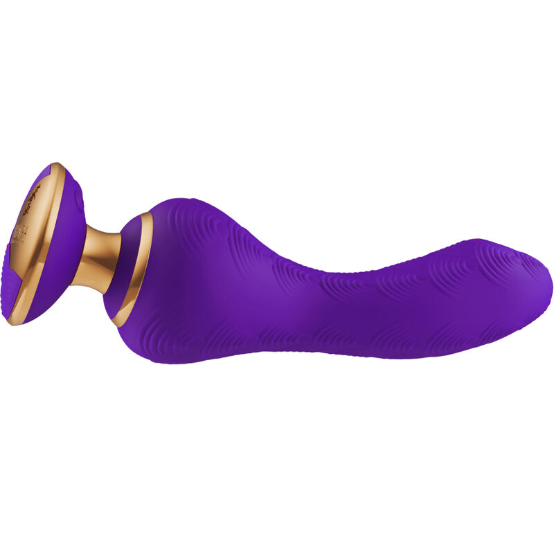 Shunga-Sanya Masajator Intim, Fucsia/Negru/Roz+-Silicon, 10 Trepte · Vibratoare (imaginea 6)