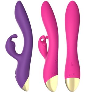 Armony Vibrators-Bonnie Vibrator Rabbit Mov-Silicon, 10 Trepte - imagine 5