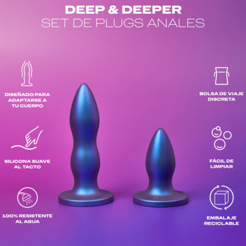 Durex Toys-Set Plug Anal Deep & Deeper-Silicon, Waterproof 2 img 163202 ce0eafd60bd27a0e1177a7492a257fc8 1